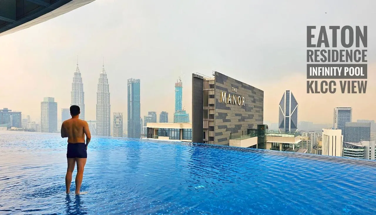 Eaton Residence Klcc View With Infinity Pool 伊顿公寓 豪景园 双子塔无边际泳池 쿠알라룸푸르 아파트